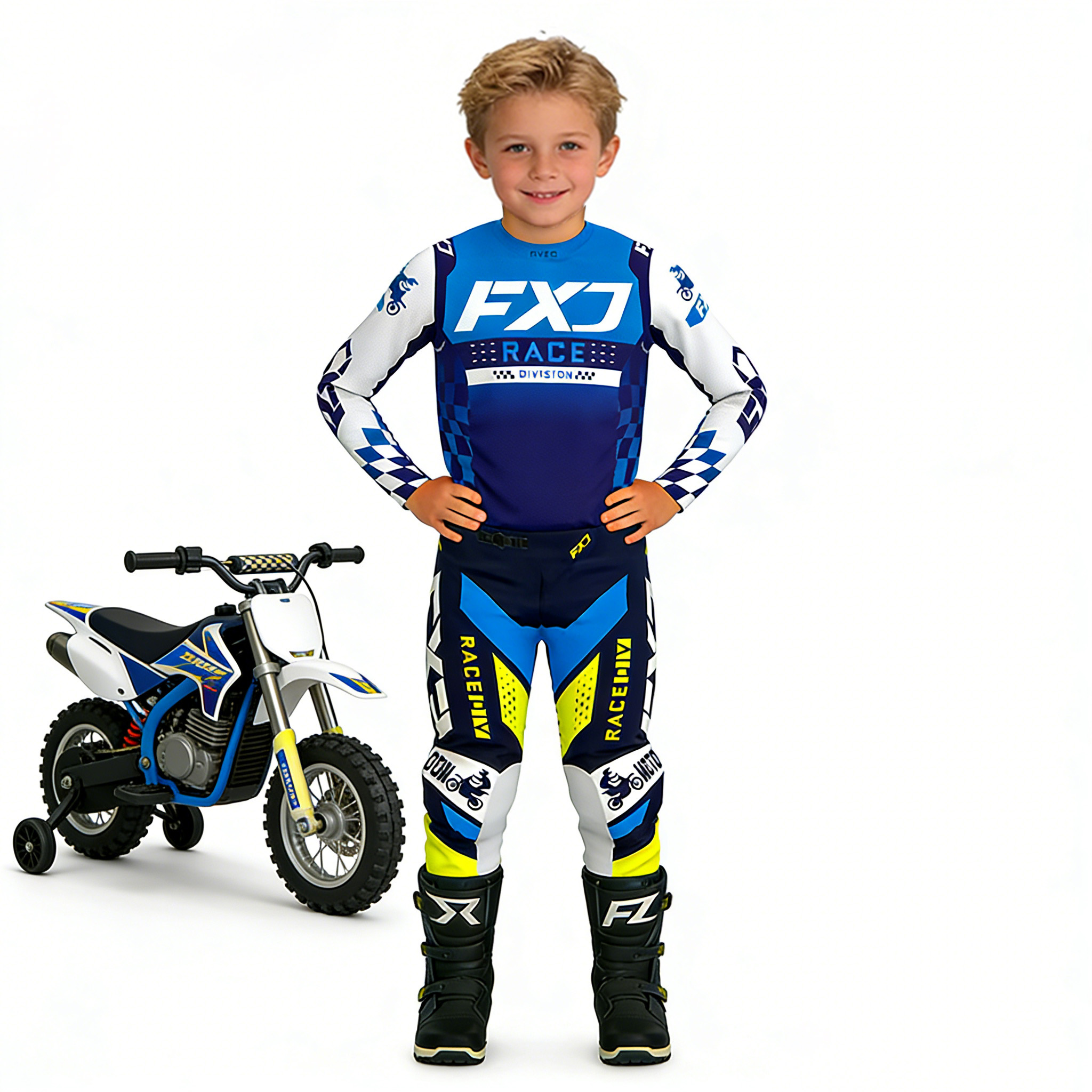 motocross child set Motorcycle - مراجعة Motorcycle Gear For Kids وسعره