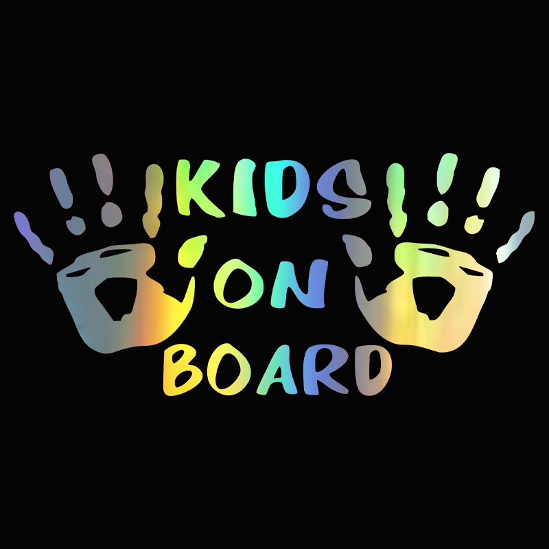 3D Car Sticker KIDS ON BOARD C - مراجعة Motorcycle Gear For Kids وسعره