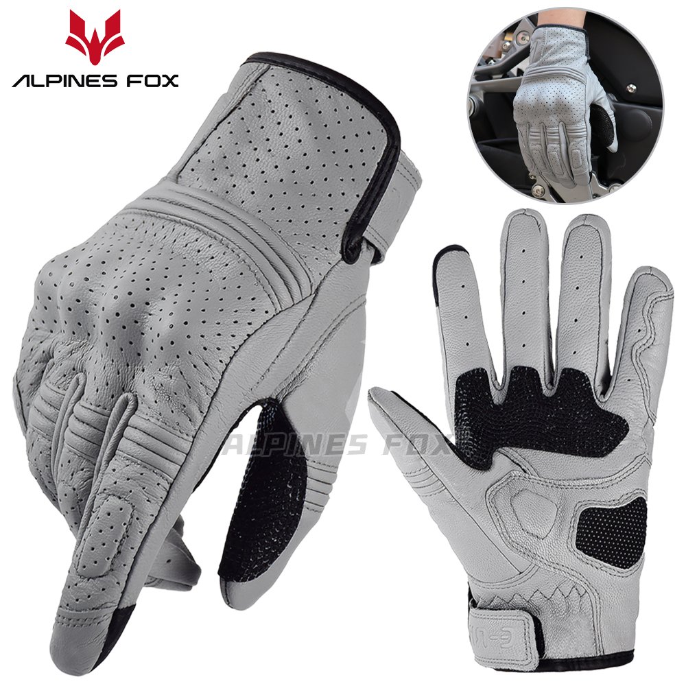 Retro Motorcycle Leather Glove - مراجعة Motorcycle Gear Fox وسعره