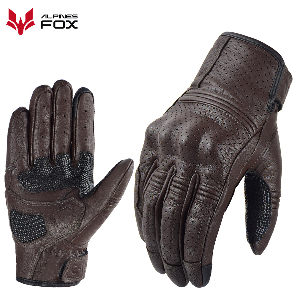Retro Motorcycle Leather Glove - مراجعة Motorcycle Gear Fox وسعره