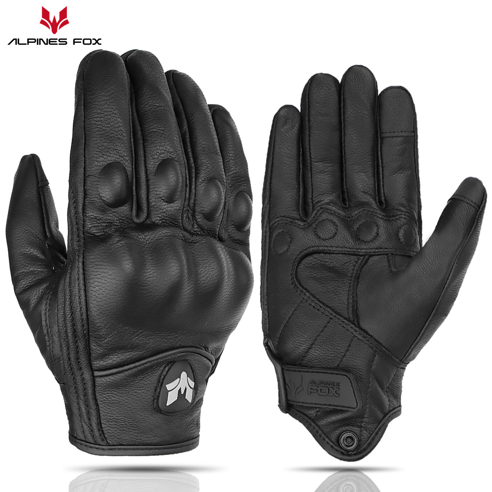 Retro Motorcycle Leather Glove - مراجعة Motorcycle Gear Fox وسعره