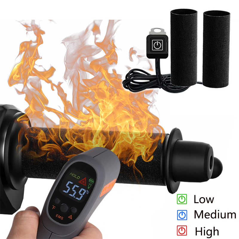 12V 3-Gear Motorcycle Heated H - مراجعة Handlebar Grip Heated وسعره