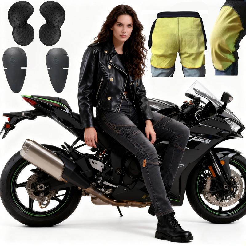 Women Aramid Motorcycle Pants  - مراجعة Motorcycle Gear Women Pants وسعره