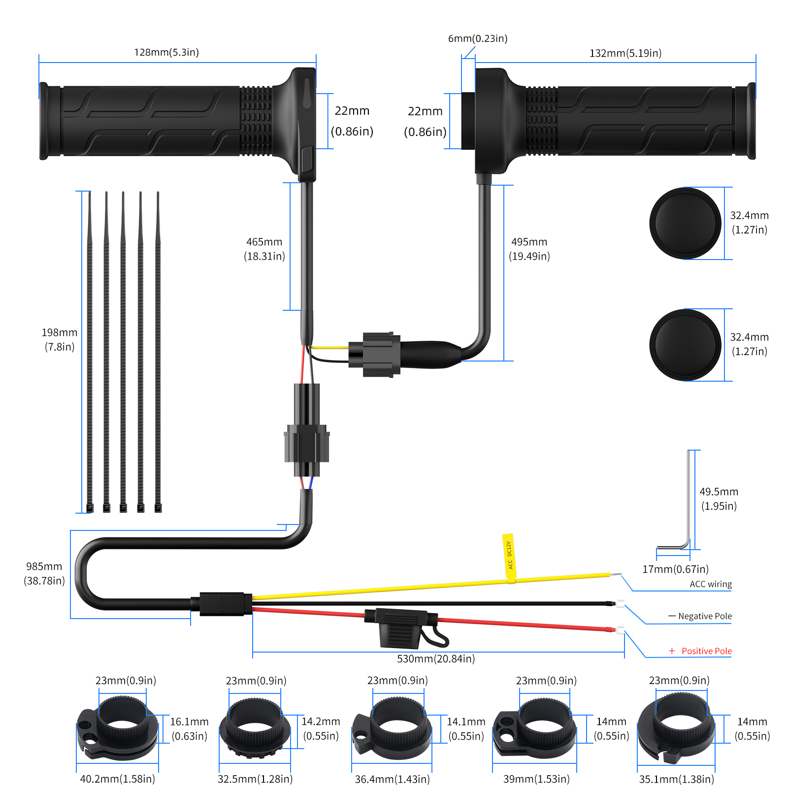 DC 12V Motorcycle Handlebar He - مراجعة Handlebar Grip Heated وسعره