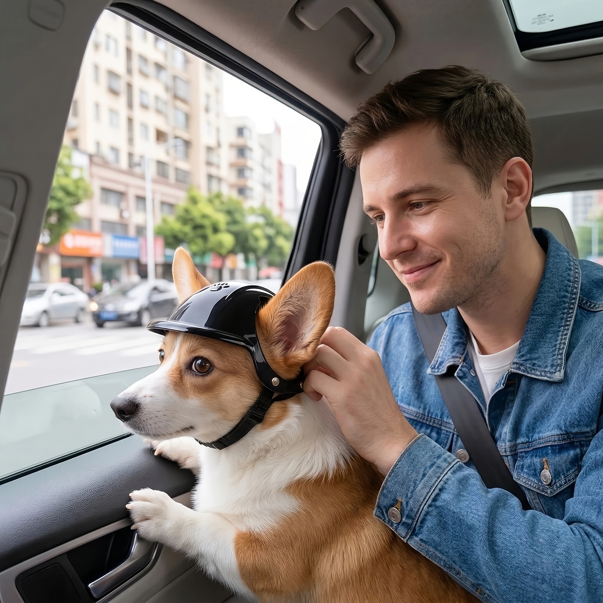 Pet Head Ears Helmet Hat, Moto - مراجعة Motorcycle Gear For Dogs وسعره