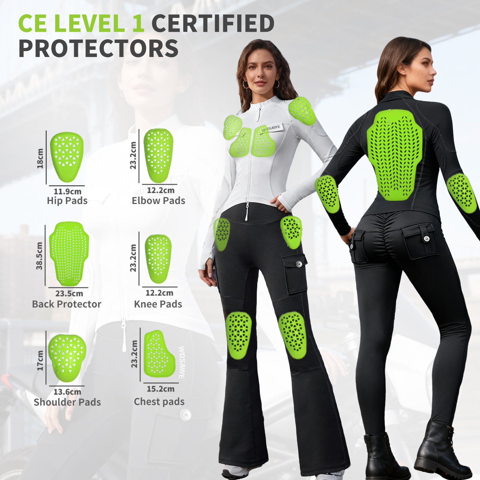 WOSAWE Motorcycle Jacket Inser - مراجعة Motorcycle Gear For Sale وسعره
