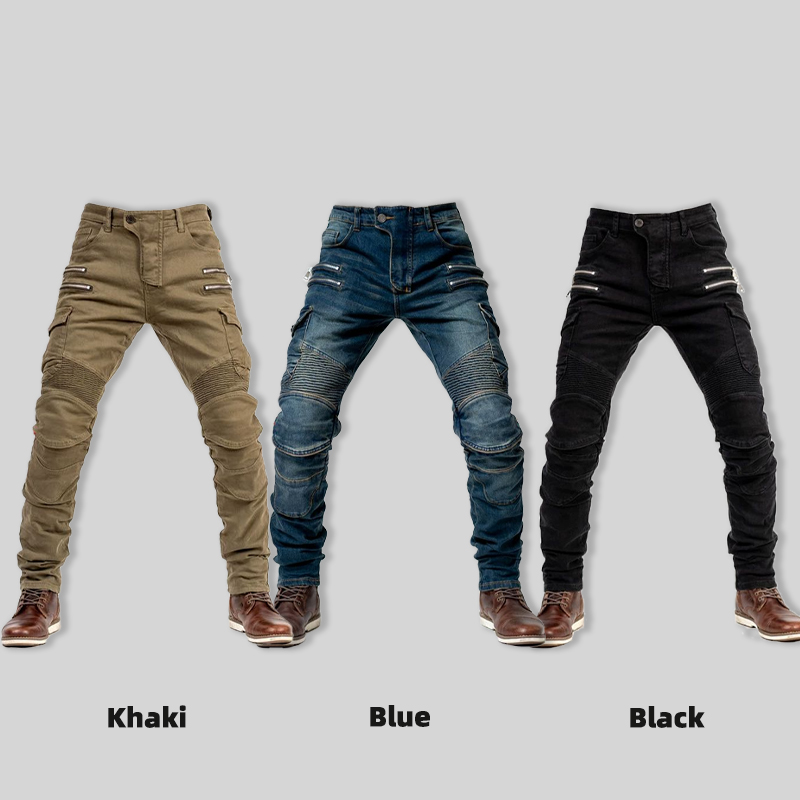 New Double Zipper Metal Style  - مراجعة Motorcycle Gear Women Pants وسعره