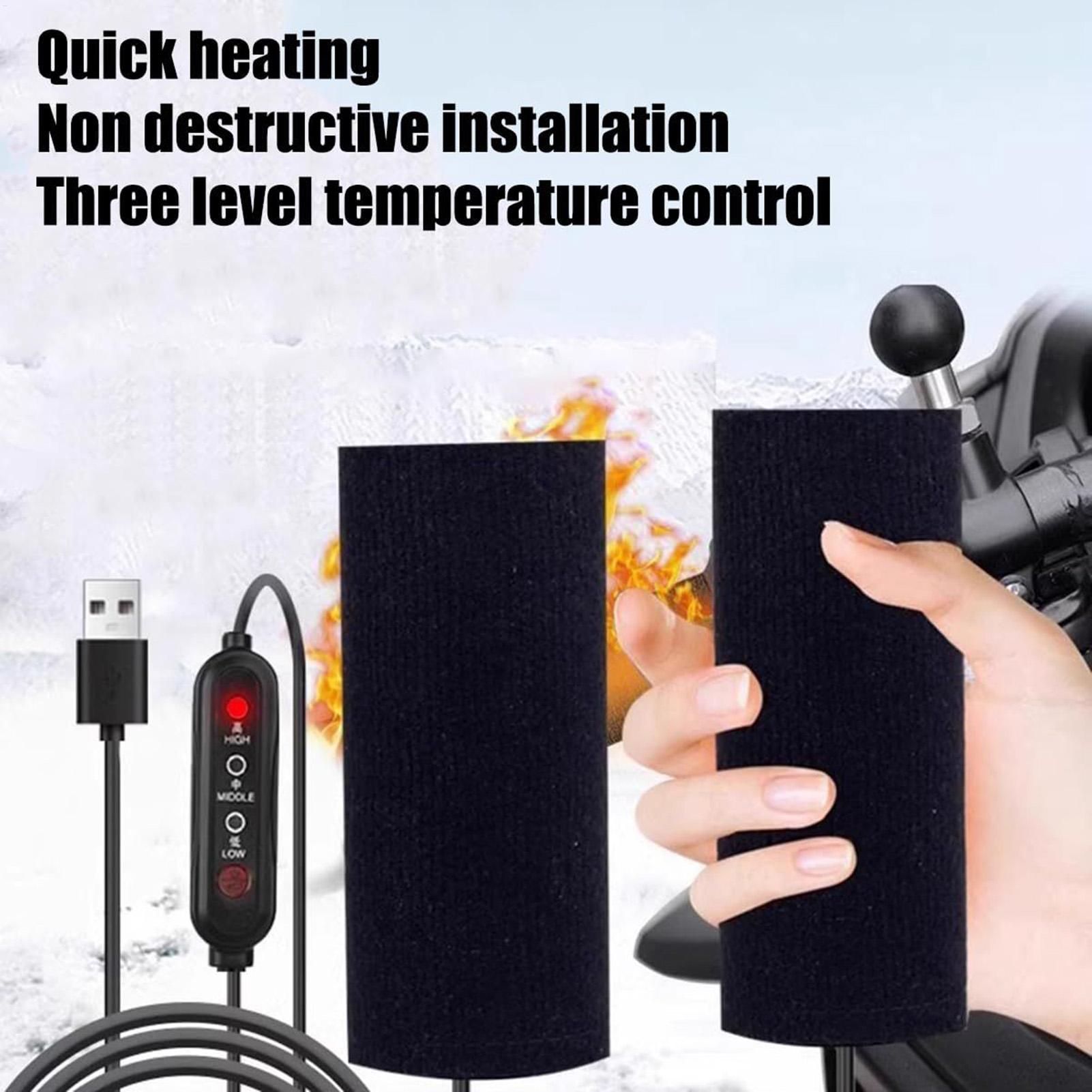 USB Heated Motorcycle Grips 3  - مراجعة Handlebar Grip Heated وسعره