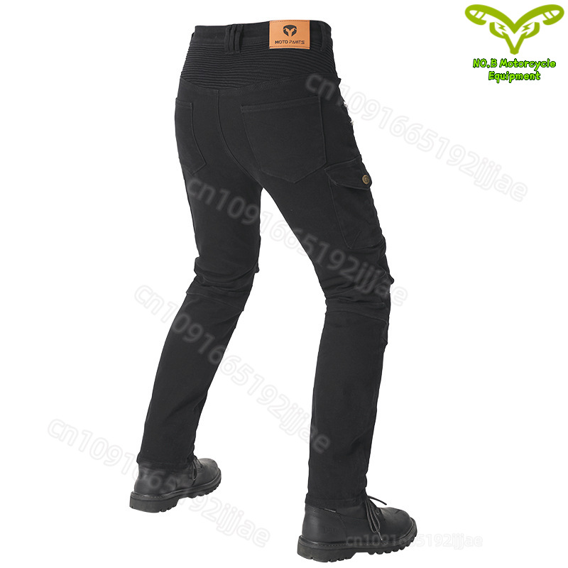 New Double Zipper Metal Style  - مراجعة Motorcycle Gear Women Pants وسعره