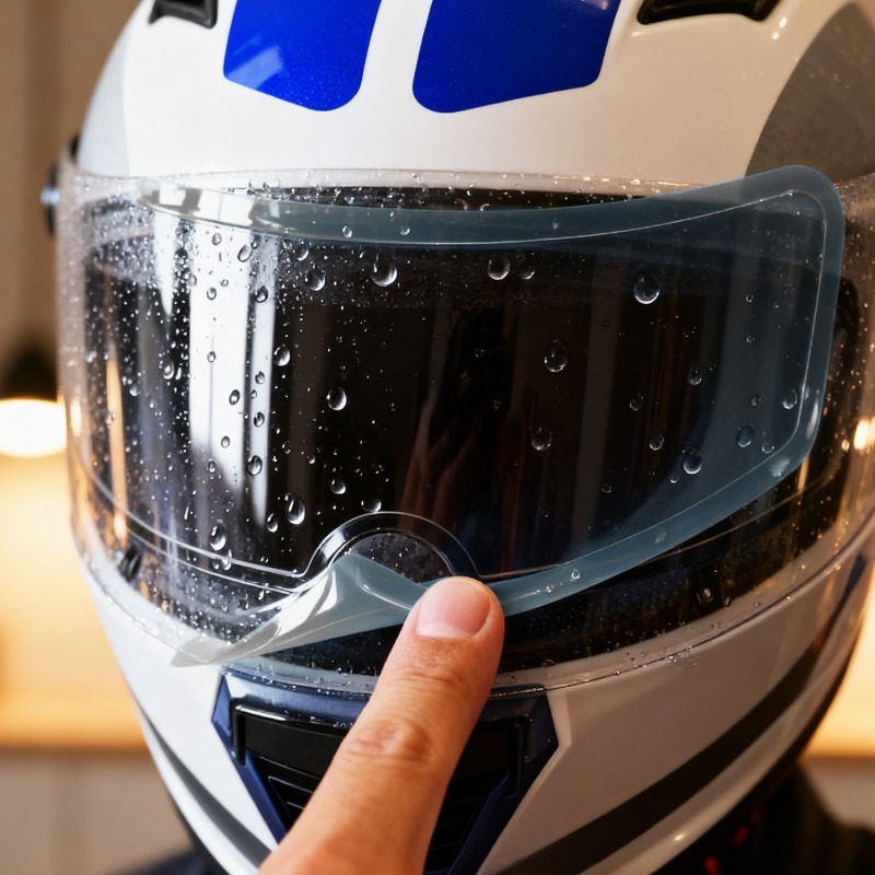 Upgraded Nano PET Helmet Visor - مراجعة Motorcycle Gear Rain وسعره