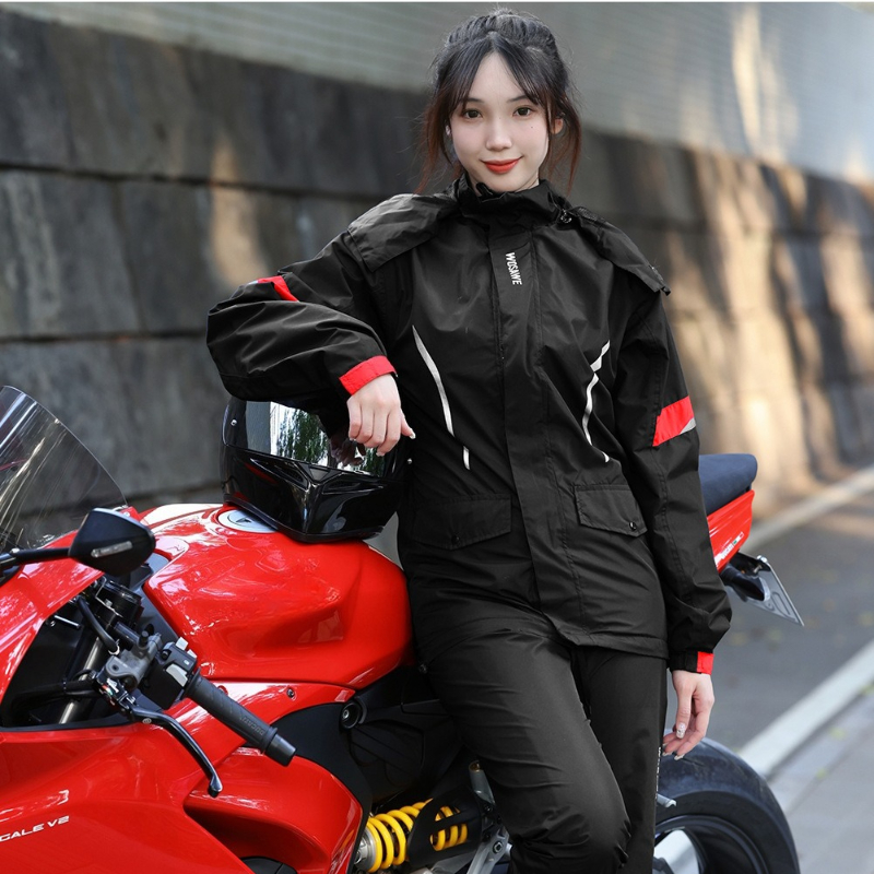 WOSAWE Motorcycle Raincoat Wat - مراجعة Motorcycle Gear Rain وسعره