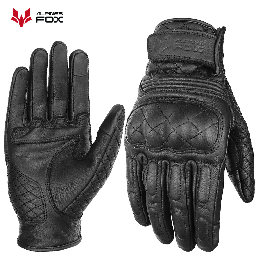 Retro Motorcycle Gloves Real L - مراجعة Motorcycle Gear Fox وسعره