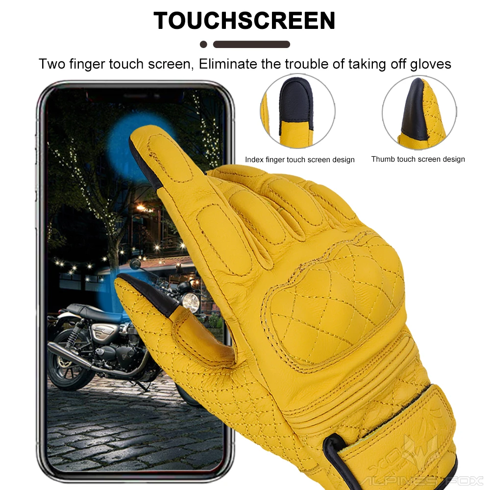 Retro Motorcycle Gloves Real L - مراجعة Motorcycle Gear Fox وسعره