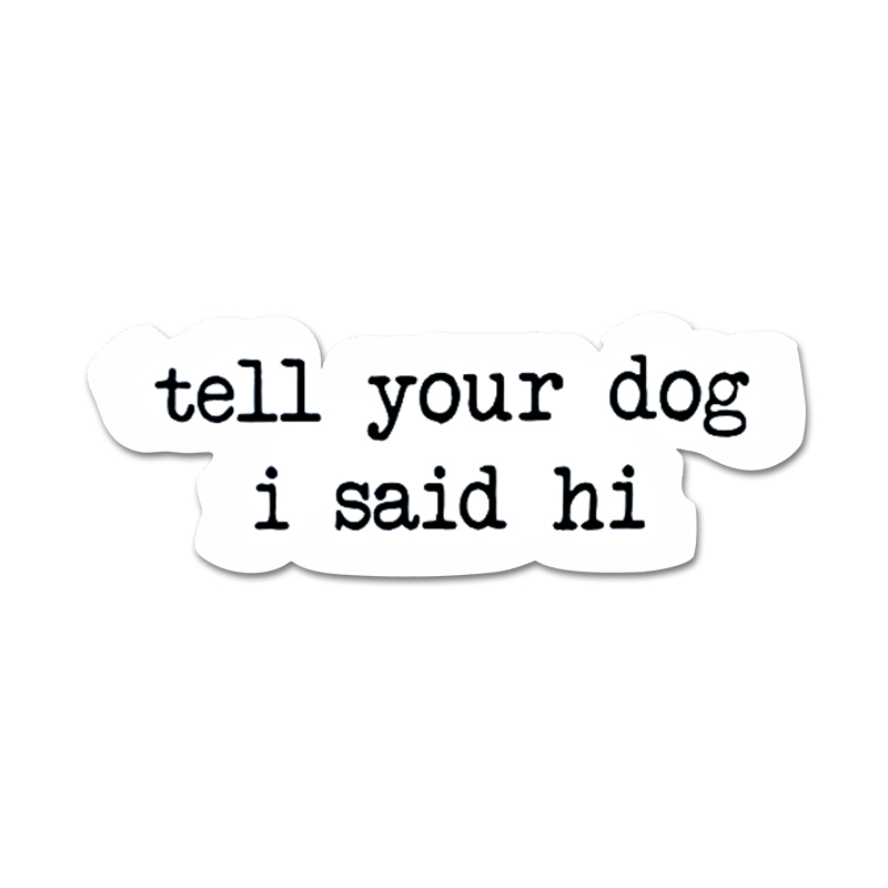Creative text stickers tell yo - مراجعة Motorcycle Gear For Dogs وسعره