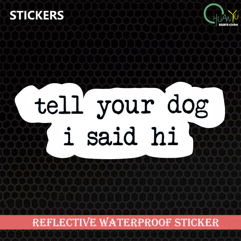 Creative text stickers tell yo - مراجعة Motorcycle Gear For Dogs وسعره
