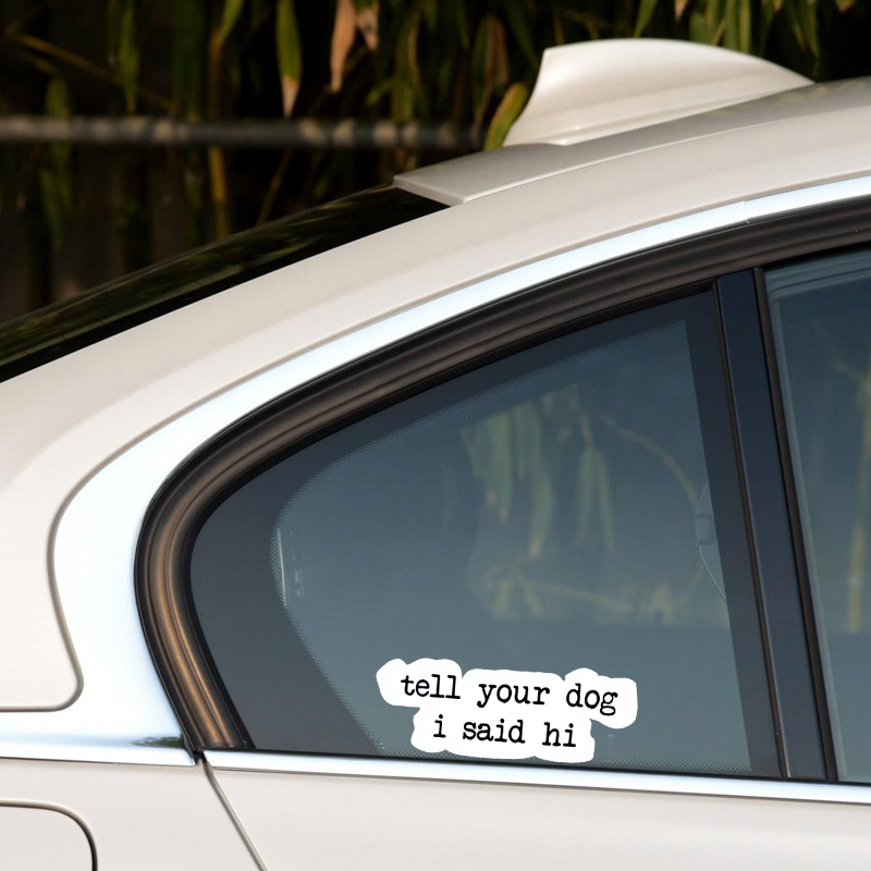 Creative text stickers tell yo - مراجعة Motorcycle Gear For Dogs وسعره
