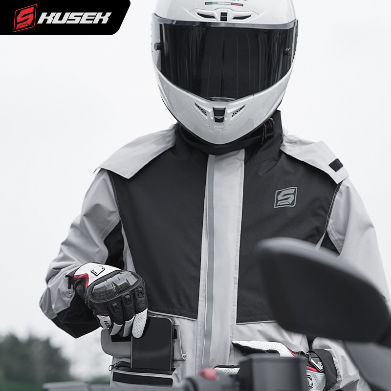2-Piece Motorcycle Rain Suit f - مراجعة Motorcycle Gear Rain وسعره