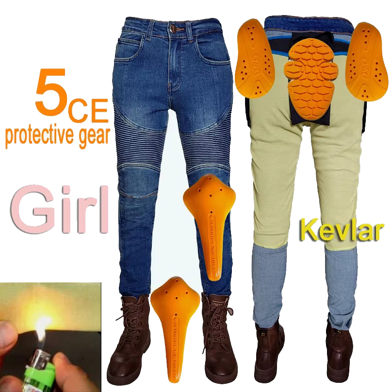 Women's Motorcycle Jeans Kevla - مراجعة Motorcycle Gear Women Pants وسعره