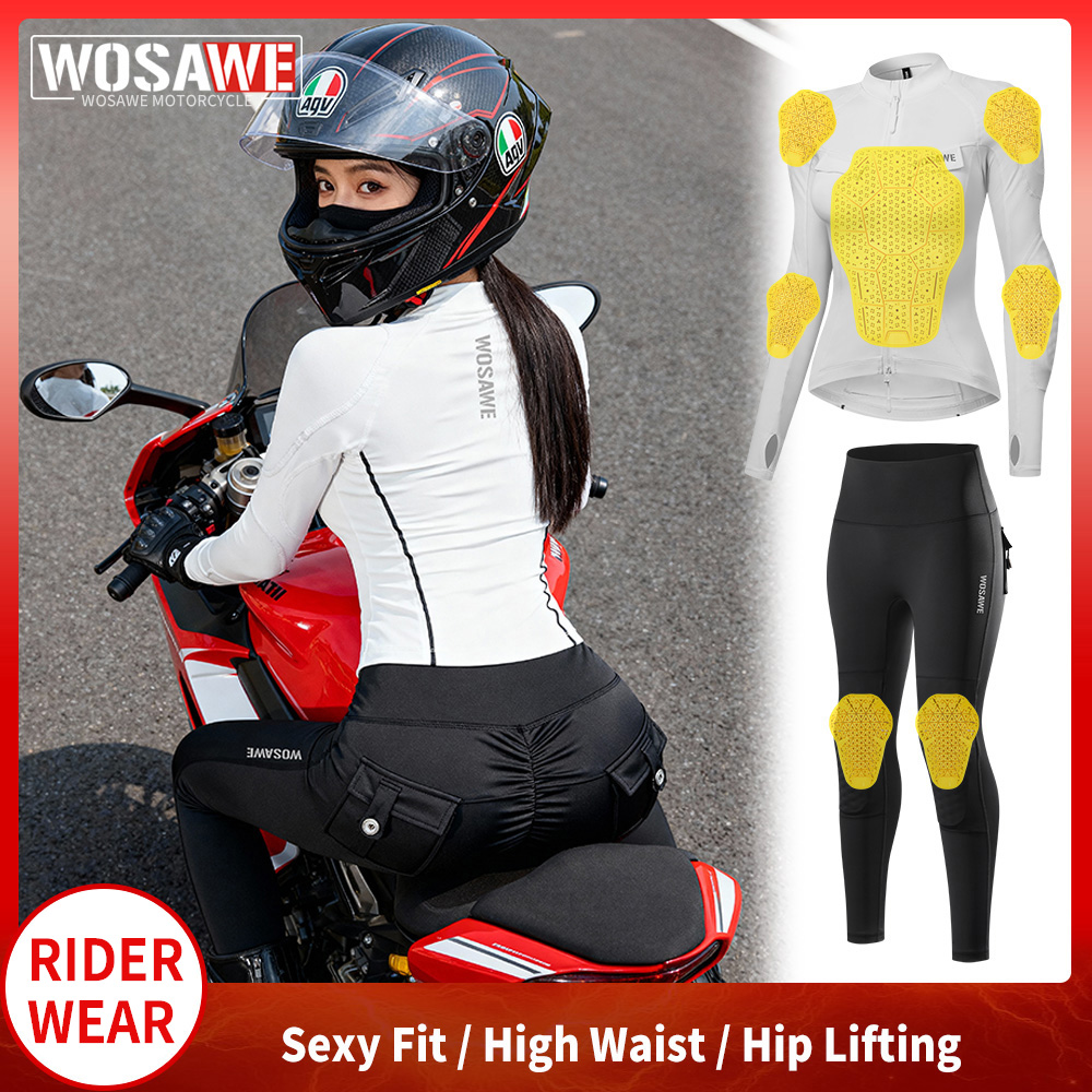WOSAWE Women Motorcycle Jacket - مراجعة Motorcycle Gear Women Pants وسعره