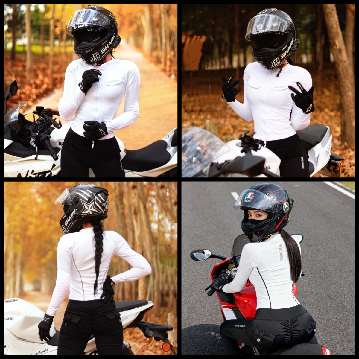 WOSAWE Women Motorcycle Jacket - مراجعة Motorcycle Gear Women Pants وسعره