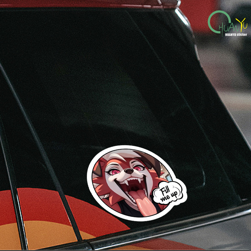 Car sticker fox dog head perso - مراجعة Motorcycle Gear For Dogs وسعره