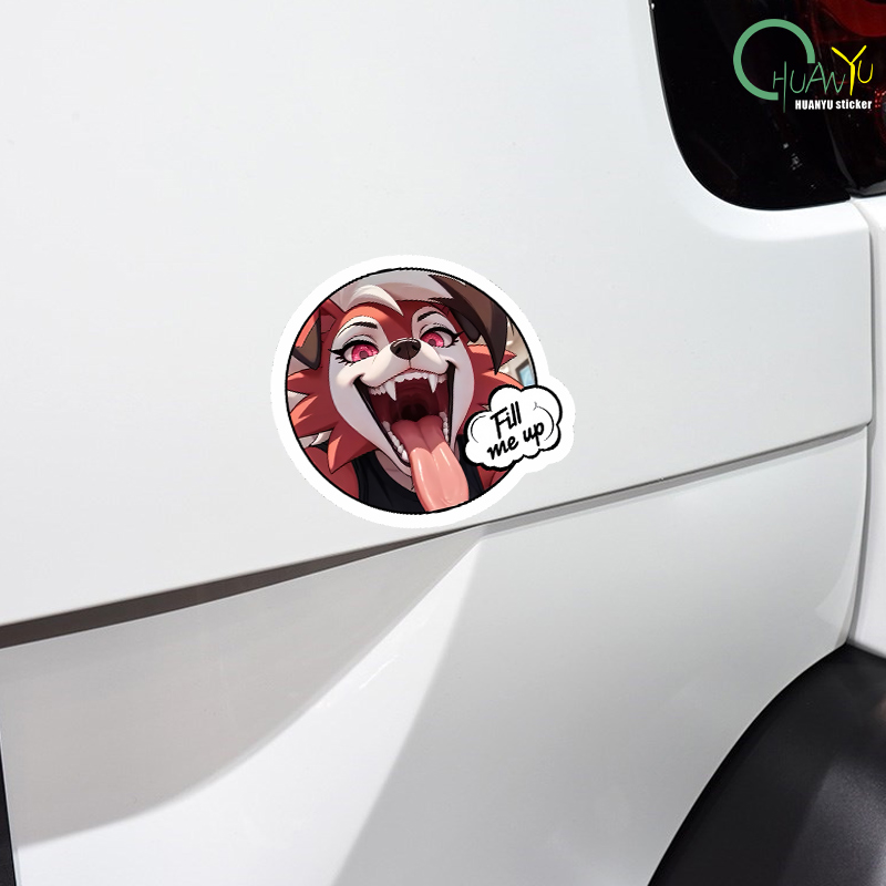 Car sticker fox dog head perso - مراجعة Motorcycle Gear For Dogs وسعره