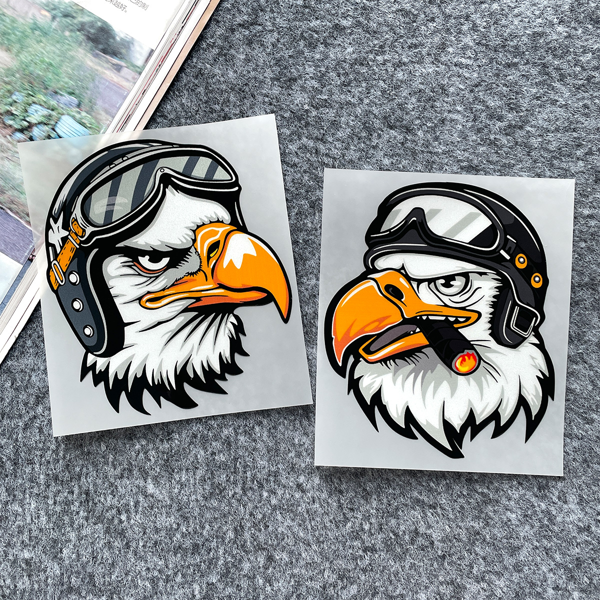Retro Eagle/Cat/Dog Sticker Re - مراجعة Motorcycle Gear For Dogs وسعره